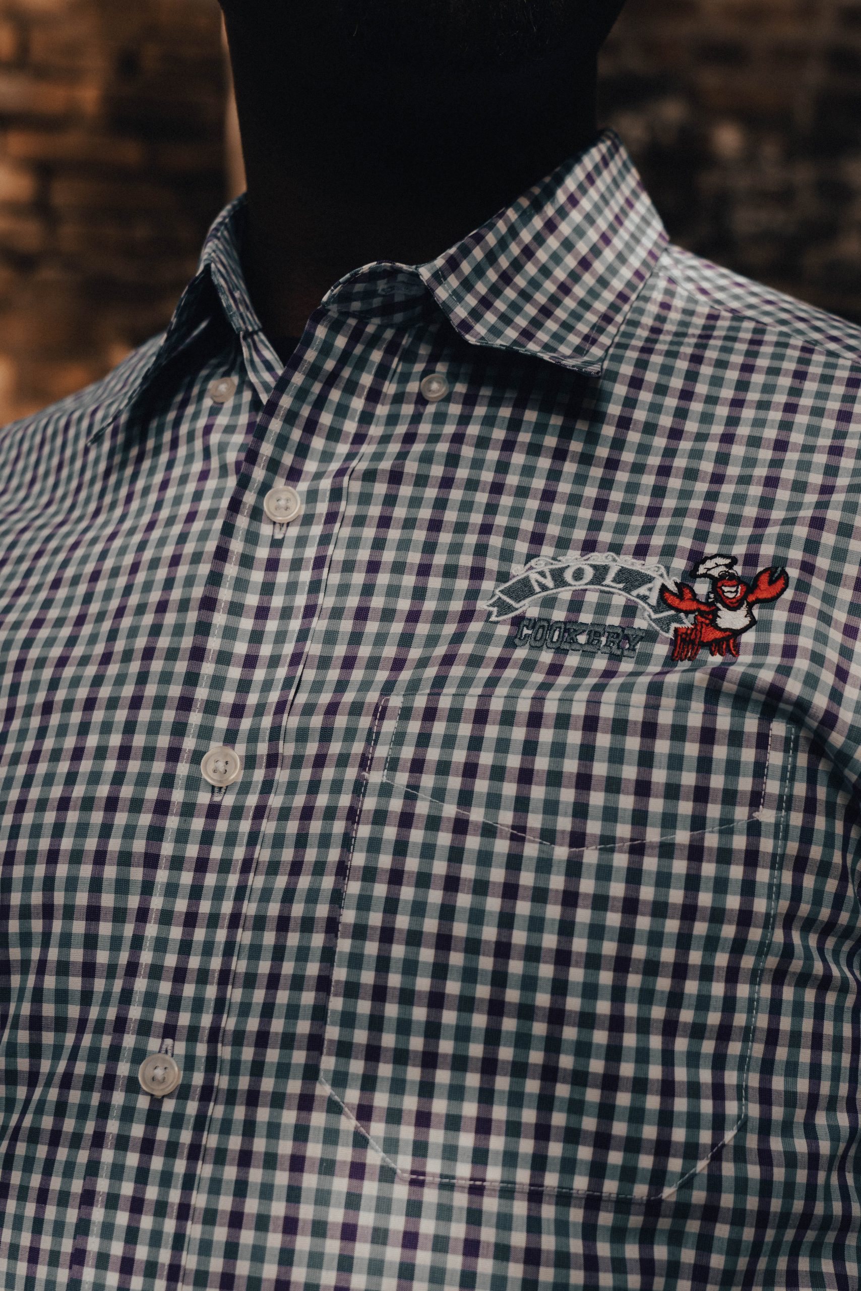 Button up male w/ logo